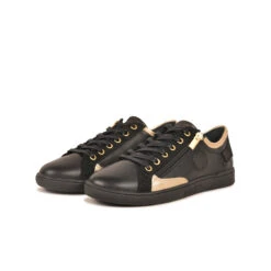 Pataugas JESTER/MIX F4I NOIR/DORÉ -Pataugas[ Soldes Boutique 628254 BASKET FEMME JESTER MIX F4H NOIR DORE 5 85ac9123 6bed 4796 86f8 a699064089d6