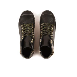 Pataugas BANJOU LATSA/MIX F4H NOIR/DORÉ -Pataugas[ Soldes Boutique 628259 946 BASKET HAUTE FEMME LATSA MIX F4H NOIR DORE 6