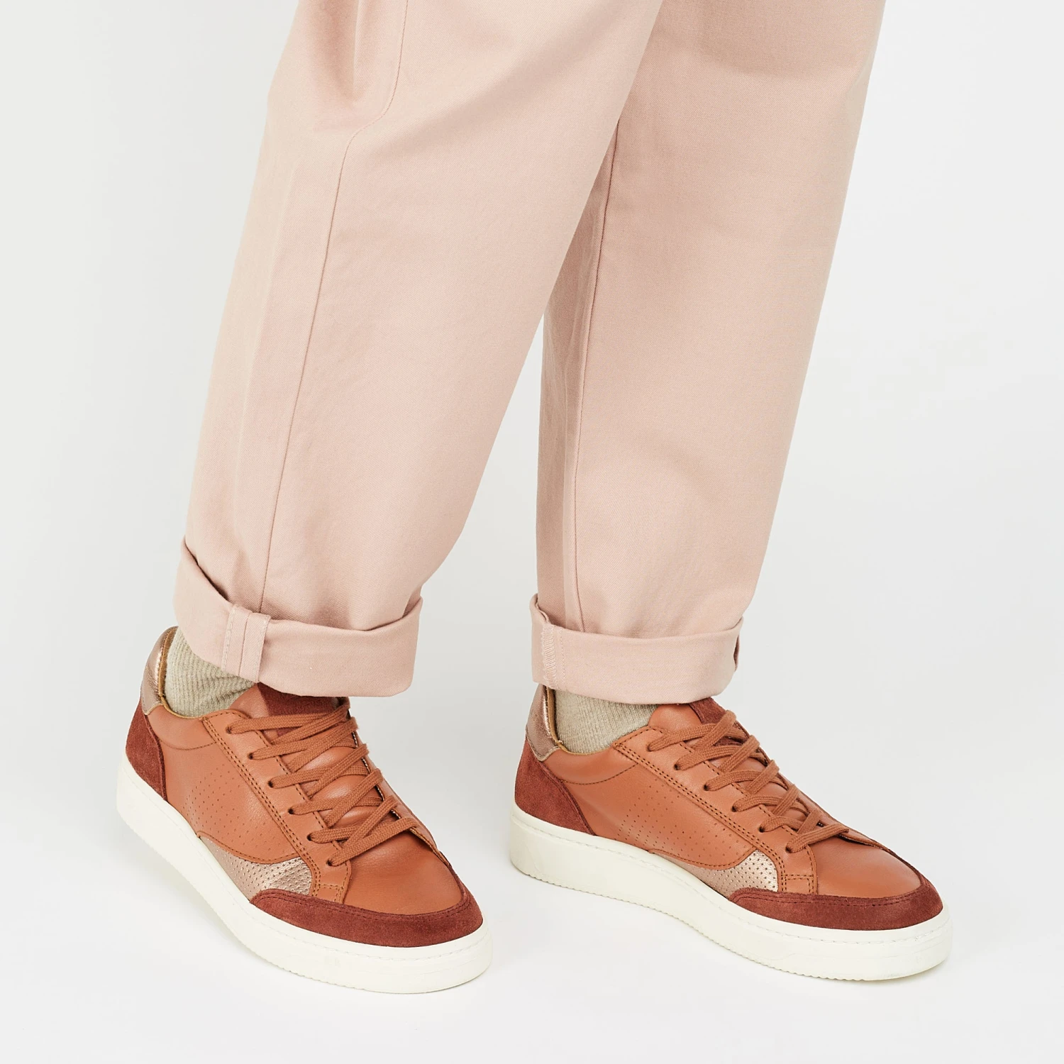 Pataugas BASALT/SNME F2H PECHE/CUIVRE 4 Pataugas BASALT/SNME F2H PECHE/CUIVRE – Image 2