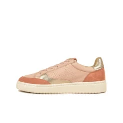 Pataugas BASALTE/SNME F2H BEIGE ROSÉ/DORÉ -Pataugas[ Soldes Boutique BASKET FEMME BASALT F2H NUDE DORE 3