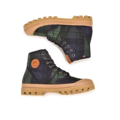 Pataugas AUTHENTIQUE X LE MONT SAINT MICHEL F4G Tartan Marine -Pataugas[ Soldes Boutique BOOTS FEMME AUTHENTIQUE MSM 6