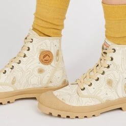 Pataugas AUTHENTIQUE M/TOPO F2I BEIGE -Pataugas[ Soldes Boutique BOOTS FEMME OG M TOPO F2I BEIGE 628340 150 Porte 2