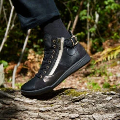 Pataugas PALME/MIX F4H NOIR/DORÉ -Pataugas[ Soldes Boutique F Palme F2H Noir 263b3c89 adce 4700 b3a0 84f3c78b417d